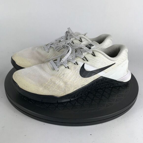 Nike Metcon 3 White/Black CrossFit Training Shoes 849807-100 Women’s Size 7.5 - Picture 1 of 13